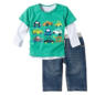 Baby-T-Shirt, Langarmshirt und Jeans im Angebot