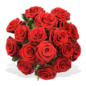 Blumenstrauß Einfach rote Rosen im Angebot