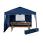 FLORABEST Aluminium-Faltpavillon, blau im Angebot