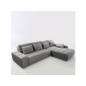 Stilando Graue Eckcouch ausziehbar Talisa im Angebot