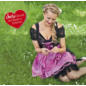 Damen-Dirndl mit Spitzenbluse und Schürze im Angebot