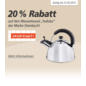 20% Rabatt im Angebot