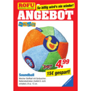ROFU Kinderland Prospekt: "Aktion: Soundball im Angebot - 4,99 €"
