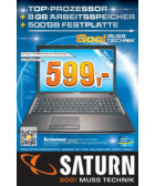 Saturn-Prospekt "Saturn Flyer"
